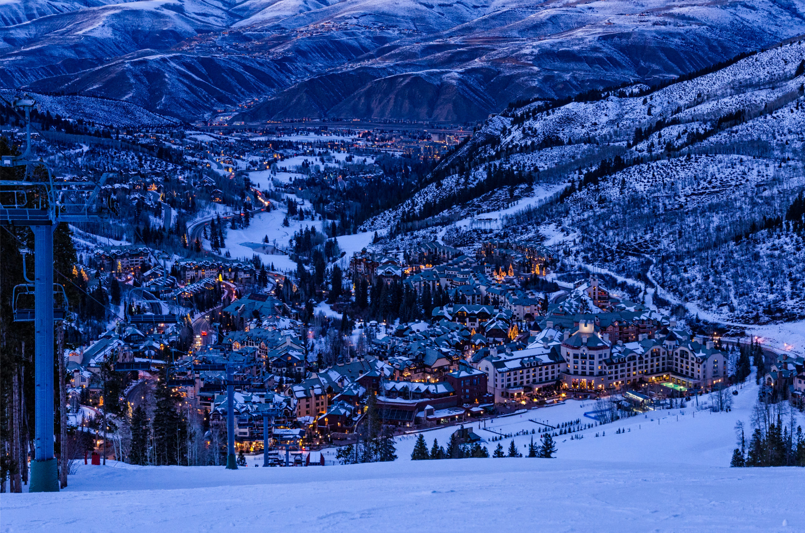Beaver Creek Village at Dusk Hoffman West